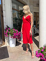 Жіночий сарафан COSY з мусліну, червоний Im_950