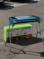 Переносний мангал із решіткою 73*350*190 BARBECUE TRAY 883 CA-12