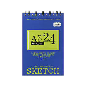 Альбом на спіралі А5 24арк 200 г/м². SKETCH XQSU5200