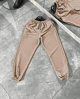 Мужские спортивные штаны весенние осенние брюки бежевый