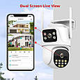 Вулична охоронна поворотна WIFI камера спостереження Boavision P9S-8MP. Зум. iCSee, фото 4