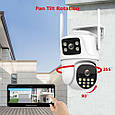 Вулична охоронна поворотна WIFI камера спостереження Boavision P9S-8MP. Зум. iCSee, фото 8