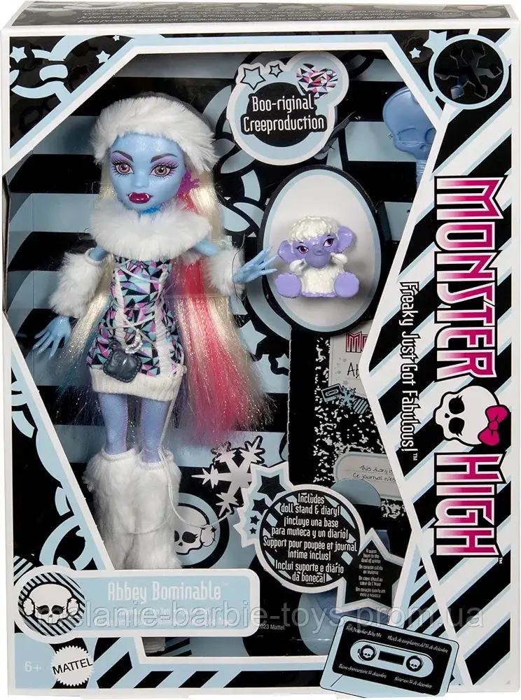 Лялька Монстер Хай Еббі Бомінейбл Monster High Reproduction Abbey Bominable 2024