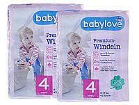 Детские одноразовые подгузники Babylove Premium 4 maxi 8-14 кг 84 шт UP, код: 8133503