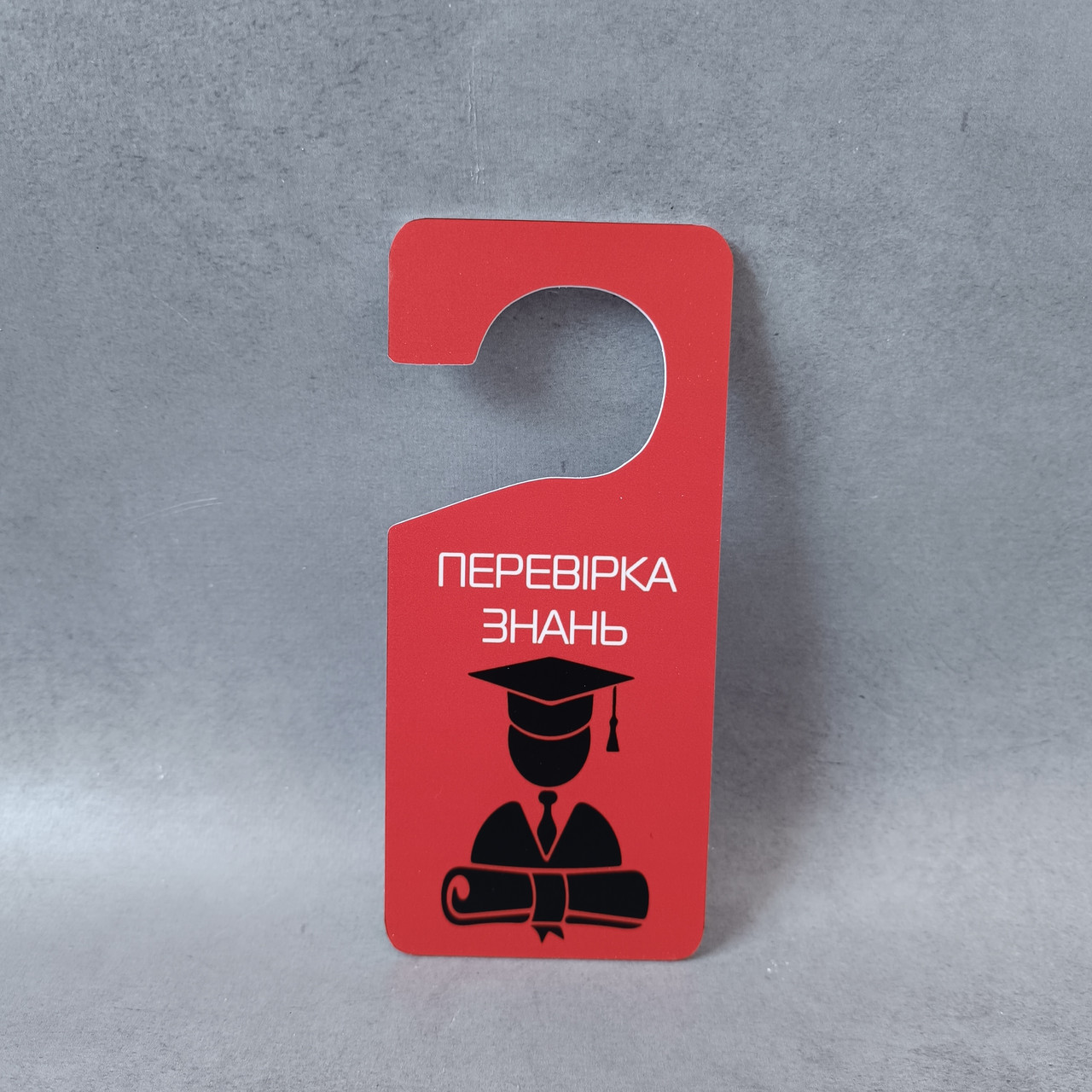 Табличка на ручку двери Проверка знаний. Хенгер от Мир стендов - 2182651402