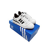 Жіночі кросівки Adidas Forum 84 White black білі з чорним Im_1470