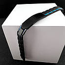 Чоловічий браслет з нержавіючої медичної сталі під гравіювання, фото 5