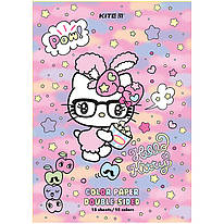Папір кольоровий А4 двосторонній 15 аркушів Kite Hello Kitty HK24-250, 67462