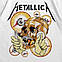 Футболка з принтом Metallica Pushead Skull S Білий, фото 5