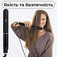 Lugi Утюжок для волос керамический с ЖК дисплеем, стайлер для выравнивания волос и завивки VGR V-515