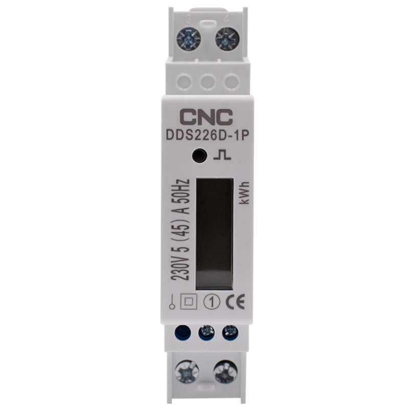 Лічильник електроенергії однофазний DDS226D-1P 45А LCD дисплей CNC