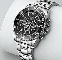 Мужские водонепроницаемые часы из нержавеющей стали. Модные часы с календарем, светящиеся, спортивные часы