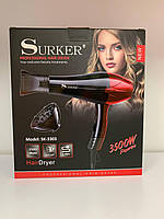 Профессиональный фен для волос классический SURKER SK-3209/ Мощный фен для сушки и укладки волос 3500W