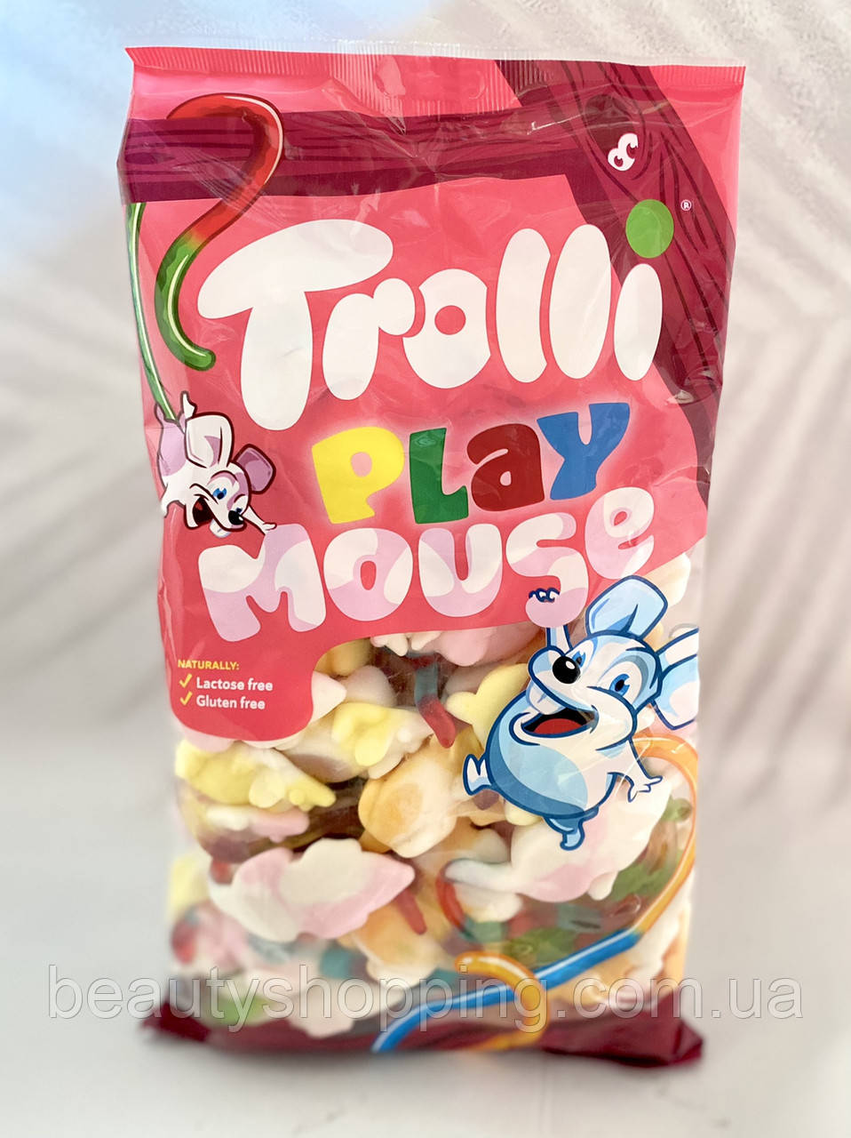 Trolli play mouse жувальний мармелад (миші) 1 кг (пакет)