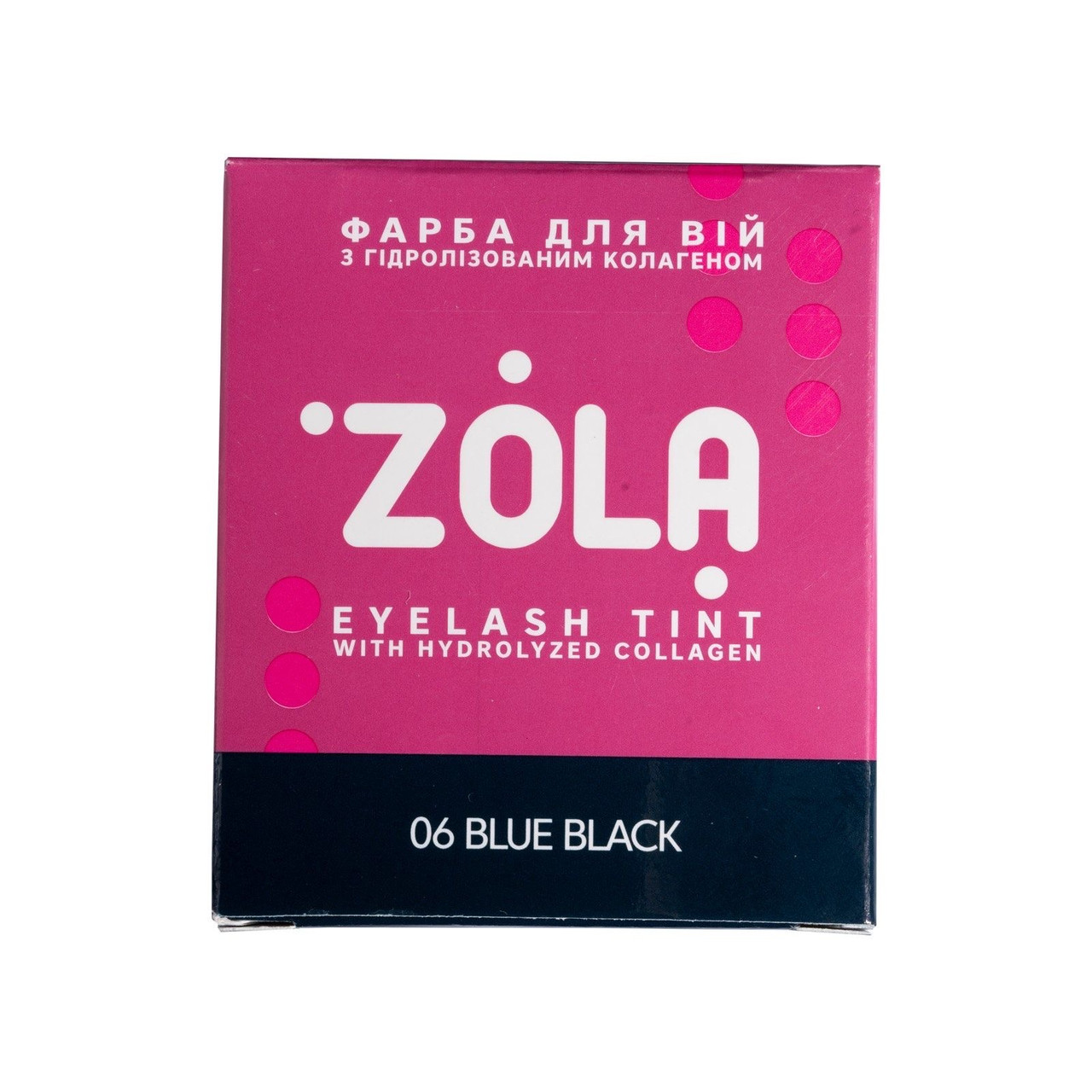 Фарба для брів "ZOLA", 06 Blue Black, саше