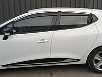 Tuning Ветровики с хромом (4 шт, Sunplex Chrome) для Renault Clio V 2019-2024гг