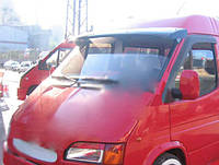 Tuning Козырек на лобовое стекло (черный глянец, 5мм) для Ford Transit 1991-2000 гг