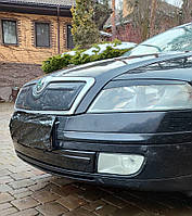 Tuning Зимняя накладка на решетку (нижняя) Глянцевая для Skoda Octavia II A5 2006-2010 гг