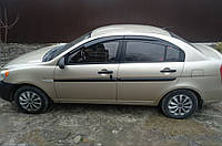 Tuning Ветровики (4 шт, Sunplex Sport) для Hyundai Accent 2006-2010 гг