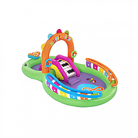 Toys Дитячий надувний ігровий центр "Музичний центр" BW 53117 з гіркою Im_2990