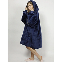 Тор! Толстовка-плед с капюшоном Huggle Hoodie Ultra Plush Blanket | Плюшевая кофта | Плед с рукавами Oversize