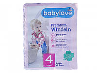 Детские одноразовые подгузники Babylove Premium 4 maxi 8-14 кг 42 шт NX, код: 8133502