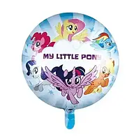 Фольгированный круг 18* 45 см с рисунком Пони My Little Pony