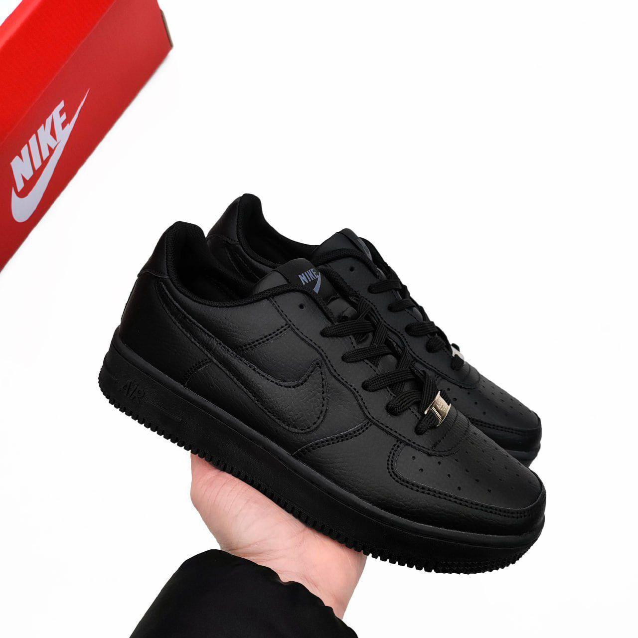 Новинка! Женские кроссовки Nike Air Force 1 черные - фото 5 - id-p2182702895