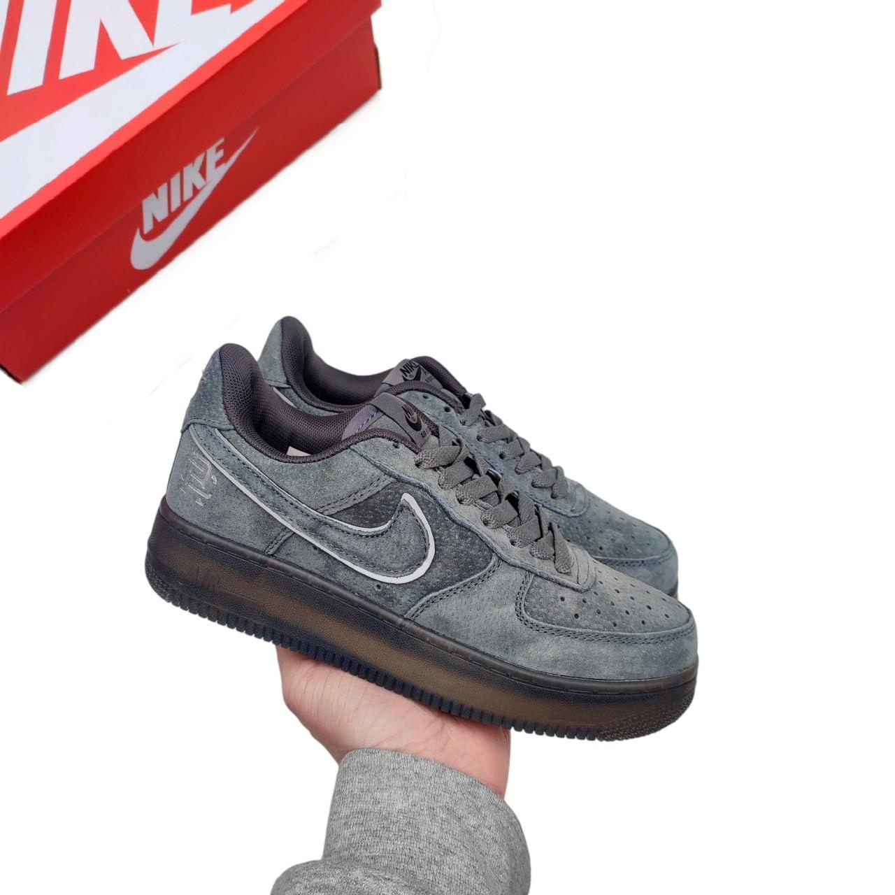 Новинка! Женские кроссовки Nike Air Force 1 '07 grey серые - фото 2 - id-p2182702934