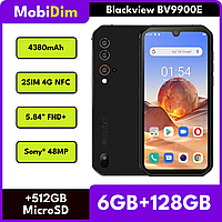 Cмартфон Blackview BV9900E 6/128GB 4380mAh 5.84" FHD+ Sony® 48MP 4K 2SIM 4G NFC Black