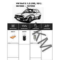 Комплект фільтрів VW Golf II 1.3 (1983-1992) (інжектор) WIX