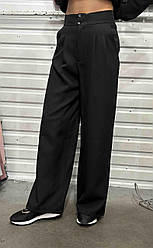 Жіночі повсякденні брюки кльош з кишенями. Розміри 42-42-44-44-46, Україна