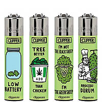 Газовая Зажигалка Клиппер Коллекция Clipper Lighter Think Green