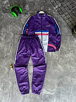 Мужской стильный спортивный костюм Adidas фиолетовый