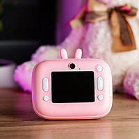 LUGI Цифровой детский фотоаппарат с функцией мгновенной печати Розовый