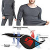 Термобілизна універсальна Ranger Active Unisex S/42р. Бавовна/Поліестр. Сірий. Комплект термобілизни футболка +кальсони RA_8843S, фото 8