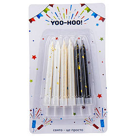 Набір свічок для торта "Дотик свята", 9,5 см YOO-HOO!