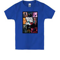Детская футболка с постером игры Devil May Cry 5 в стиле GTA