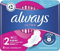 Гигиенические прокладки "Always ультра супер" 5 капель (8шт.)
