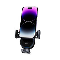Тримач для мобiльного з БЗП Baseus LightChaser Series Wireless Charging Electric Car Mount 15W Cosmic Black, фото 6