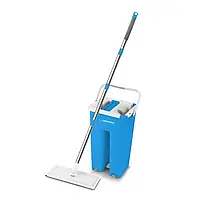 Набор швабра + ведро с разделенным баком Esperanza EHS004 SQUEEZE MOP CLEAN Голубой