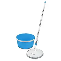 Набір швабра + відро з обертовою конструкцією Esperanza EHS007 SPIN MOP PERFECT CLEAN Блакитний