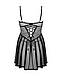 Еротичний комплект Obsessive Chemeris babydoll & thong XL/2XL, пеньюар та стрінги, фото 5