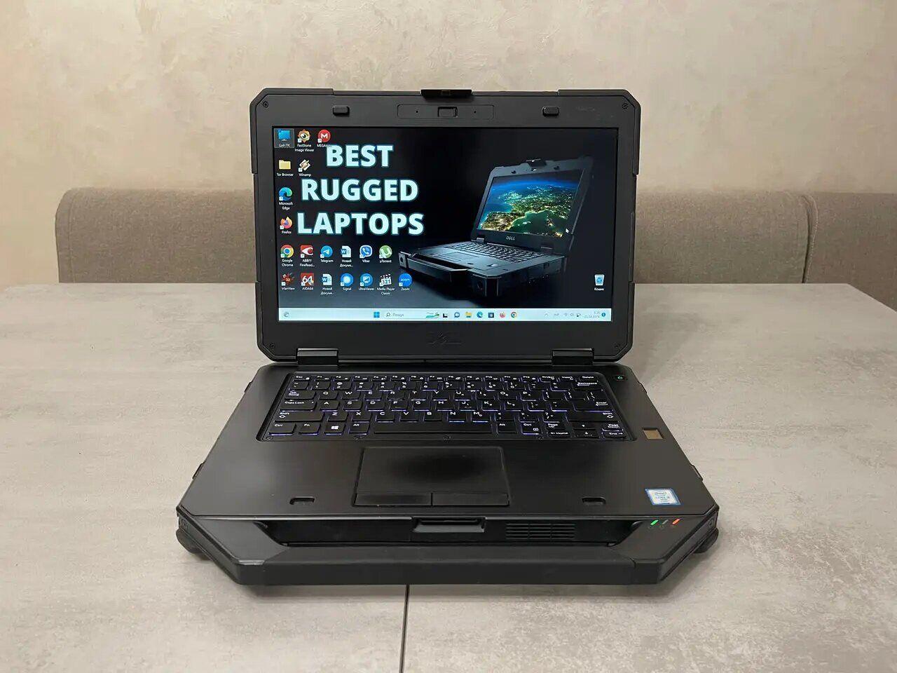 Б/в Захищений ноутбук Dell Latitude 5414 Rugged 14" 1920x1080| Core i5-6300U| 16 GB RAM| 240 GB SSD| HD 520