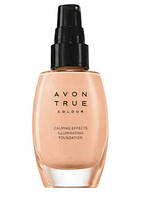 Сяючий Тональний крем для обличчя Avon "Спокійне сяйво", Almond/Темний бежевий, 30мл