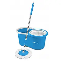 Набір швабра + відро з обертовою конструкцією Esperanza EHS005 SPIN MOP PERFECT CLEAN Блакитний