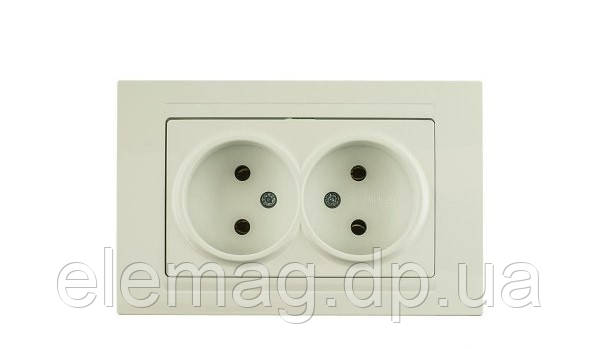 Gunsan Moderna Розетка подвійна білий