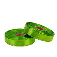 Стрічка атласна 1,2 см (23 м) лайм