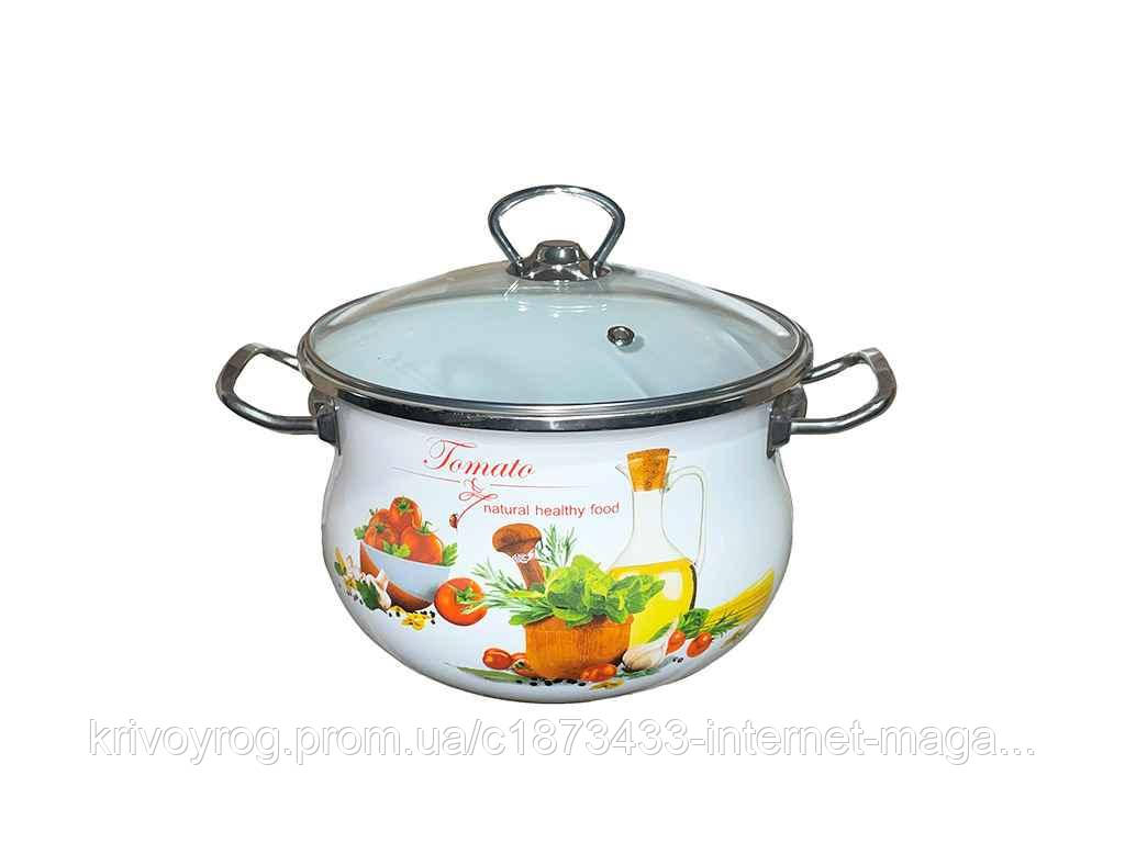 Каструля ем. 3,5л циліндрично-сферична Томато (I83813) ТМ IDILIA, фото 1