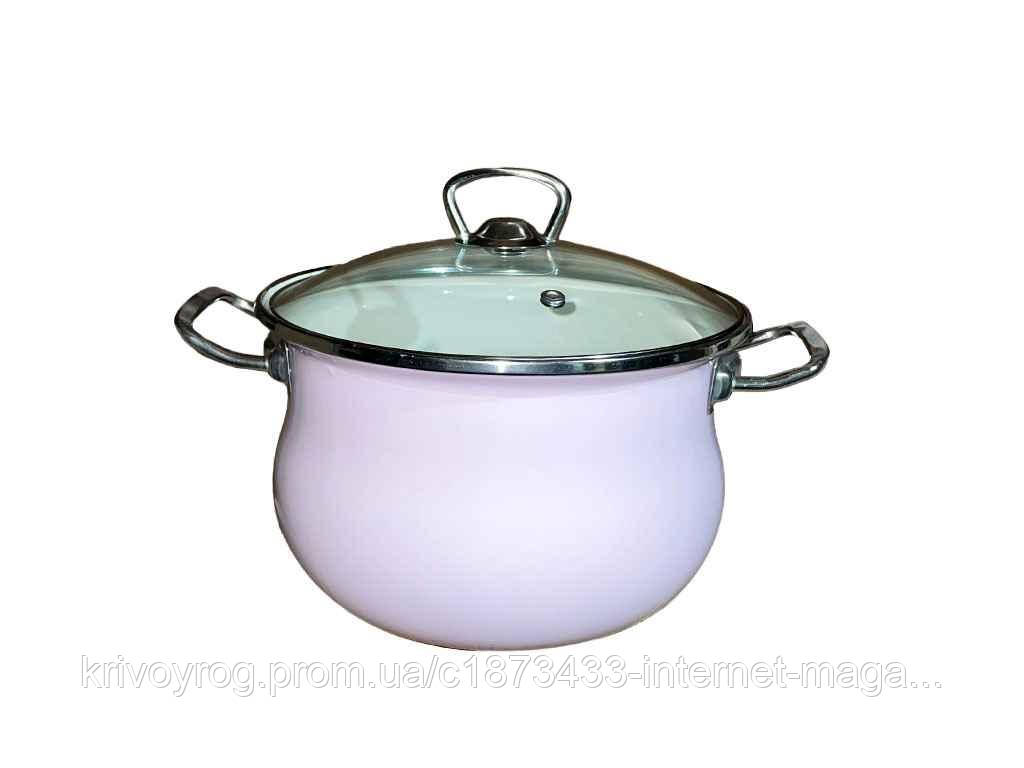 Каструля ем. 3,5л циліндрично-сферична Фламінго (I83813) ТМ IDILIA, фото 1